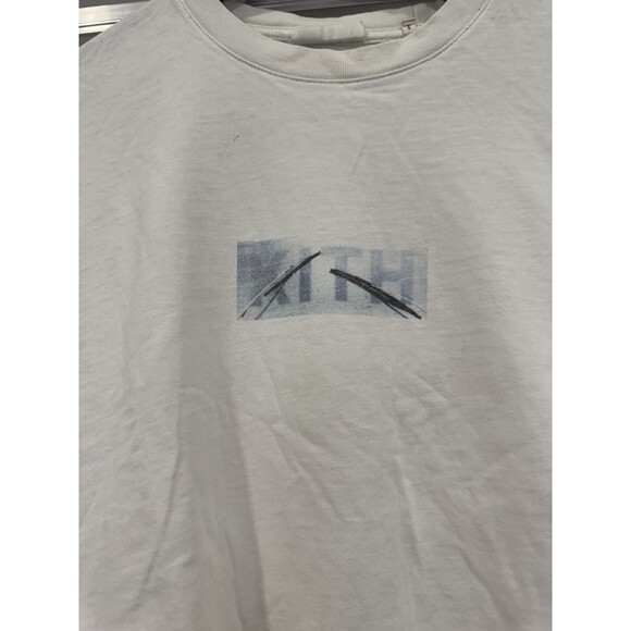 Kith Mens S White Short Sleeve Crew Neck Cotton T-Shirt Windshield Streetwear - Picture 2 of 7